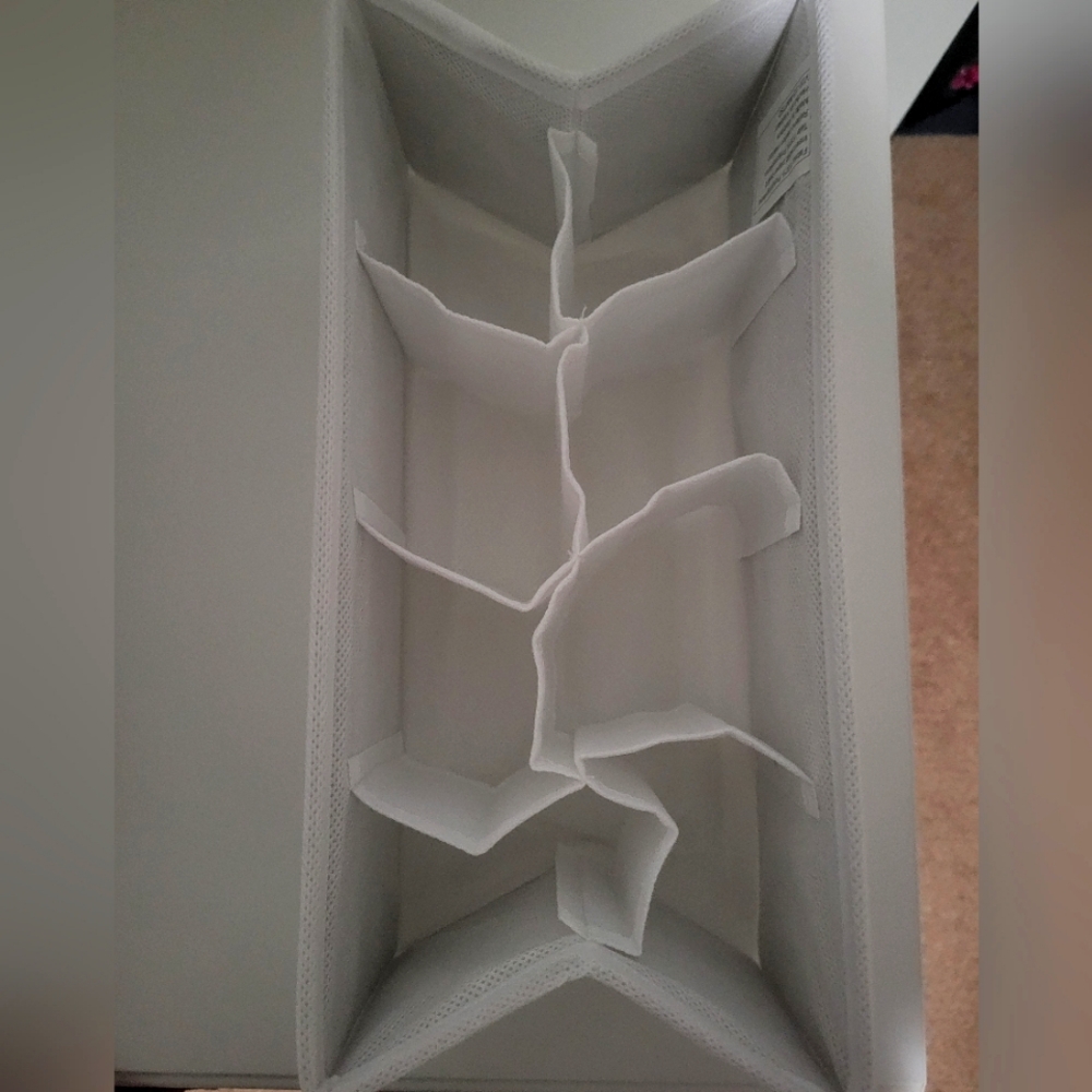 New 2 by 4 clothing organizer in white